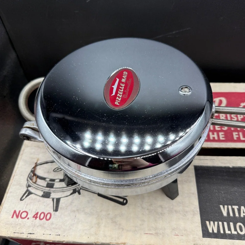 Vintage Vitantonio Pizzelle Maid 400 Italian Cookie Maker w/ Box & Manual Tested